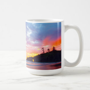 Caneca De Café Segunda Praia ao pôr do sol, Washington