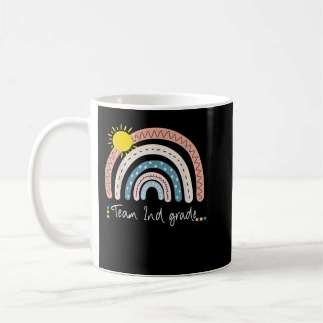 Caneca De Café segundo Grau De Equipe Pré-K Professora De Tripula (Esquerda)