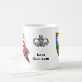 Caneca De Café segundo Ranger Battalion antigo style scroll com t