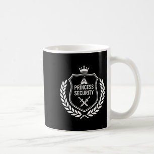 Caneca De Café Segurança da princesa aniversário pai irmão castel