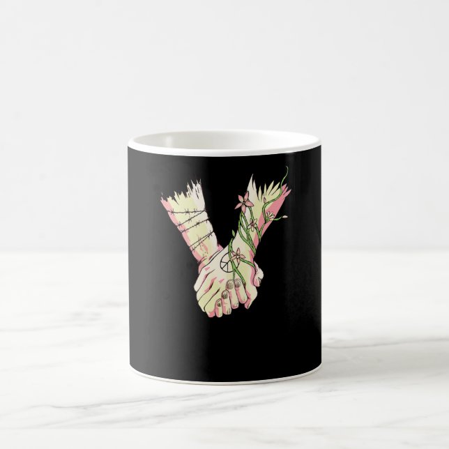 Caneca De Café Segurando as mãos (Centro)