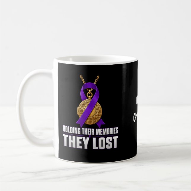 Caneca De Café Segurando as Memórias que Eles Perderam Fita Roxa (Esquerda)