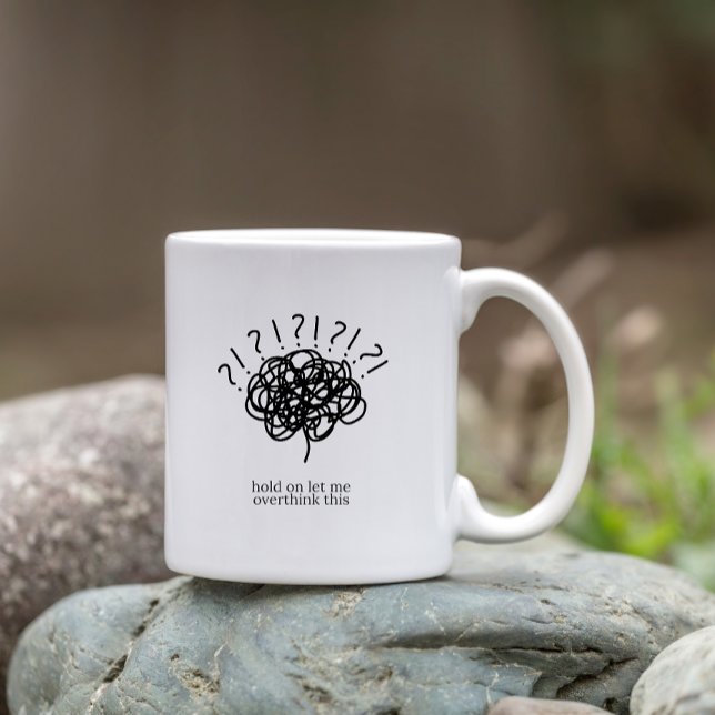 Caneca De Café Segure e Deixe-me Repensar Isso – divertido para C (Criador carregado)