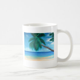 Caneca De Café "Seicheles" Tropical Island Art Coffee Mug