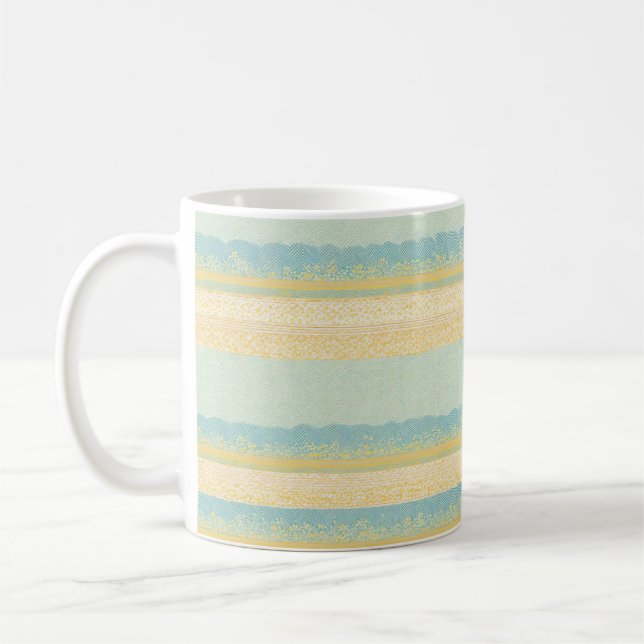 Caneca De Café Seigaiha Wave Pattern Mug (Esquerda)