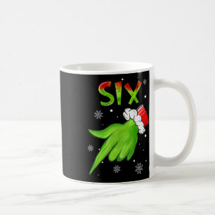 Caneca De Café Seis Divertidos Seis Sete 6 7 Meme Papai Noel Nata
