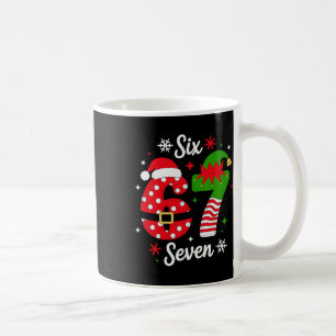 Caneca De Café Seis Sete 67 Meme 6 7 Papai Noel Roupas de Natal p