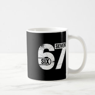 Caneca De Café Seis Sete 67 Meme Divertido