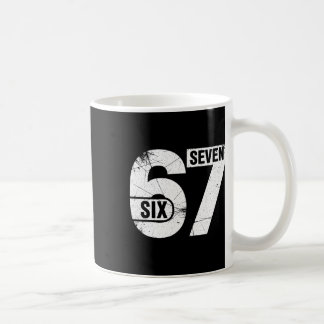 Caneca De Café Seis Sete 67 Meme Divertido 