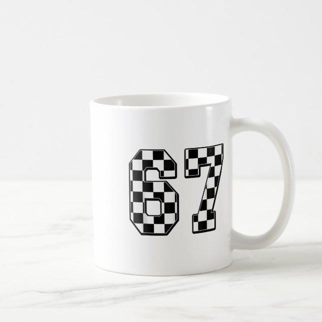 Caneca De Café Seis Sete 67 Meme Número 67  (Direita)