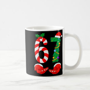 Caneca De Café Seis Sete 67 Meme Papai Noel Natal Férias Engraçad
