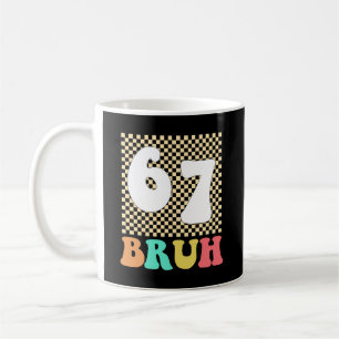 Caneca De Café Seis Sete 6 7 Bruh Meme Engraçado
