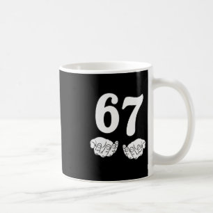 Caneca De Café Seis Sete 6 7 Engraçado 67 Gíria da Geração Alpha 