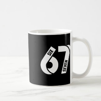 Caneca De Café Seis Sete 6 7 Meme Número Divertido 67 Vamos Lá Se