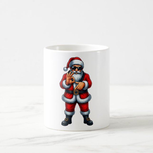 Caneca De Café  Seis Sete 6 7 Meme Papai Noel Natal  (Centro)