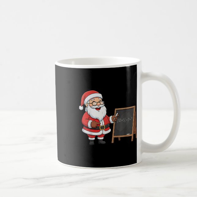 Caneca De Café Seis Sete 6 7 Meme Papai Noel Natal Xmas Professor (Direita)