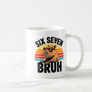 Caneca De Café Seis Sete Bruh 67 Meme Capivara