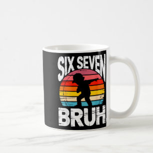 Caneca De Café Seis Sete Bruh Dab Divertido 67 Fantasia 6 7 Meme 