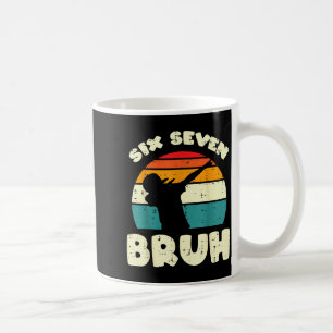 Caneca De Café Seis Sete Bruh Dab Engraçado 67 Fantasia 6 7 Meme 