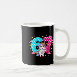 Caneca De Café Seis Sete Bruh Dabbing Unicórnio 6 7 Meme 7º Anive