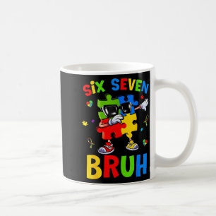 Caneca De Café Seis sete bruh quebra-cabeça de conscientização so