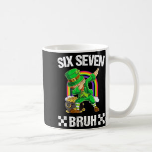 Caneca De Café Seis Sete Cara Dabbing Leprechaun Dia de São Patrí