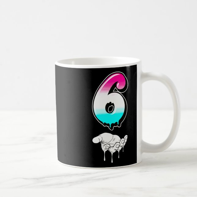 Caneca De Café Seis Sete Cool 6 7 Meme Gen Alpha Gíria Fantasia M (Direita)