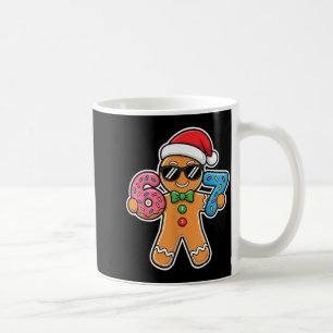 Caneca De Café Seis Sete Gingerbread 67 Natal Engraçado Meninos C