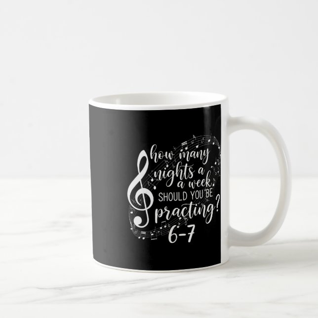 Caneca De Café Seis Sete Gíria Professor de Música 6 7 Número Eng (Direita)