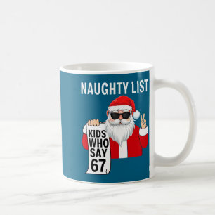 Caneca De Café Seis Sete Meme Divertido Natal Lista de Travessura