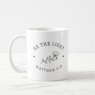 Caneca De Café Seja a Luz Matthew 5:14 Bíblia Verso