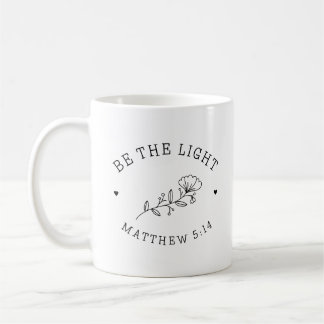 Caneca De Café Seja a Luz | Matthew 5:14 Bíblia Verso