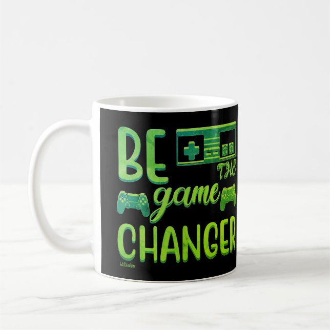 Caneca De Café SEJA A MUDANÇA DE JOGO inspiradora nos jogos (Esquerda)