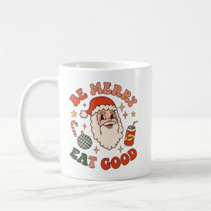 Caneca De Café Seja Alegre Coma Bom Natal Papai Noel Refrigerante