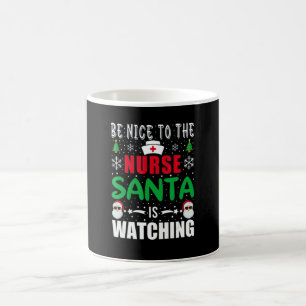 Caneca De Café Seja Bom Para O Enfermeiro Do PS O Papai Noel Está