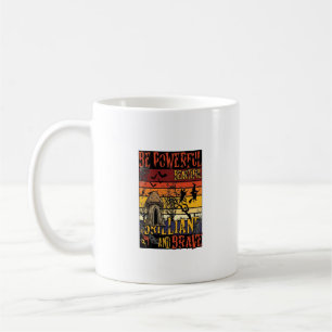 Caneca De Café Seja Cogumelo de Halloween Poderoso Belo Brilhante