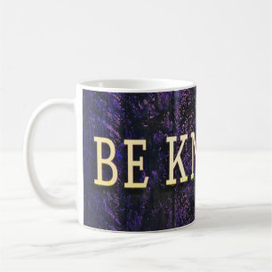 Caneca De Café Seja Conhecido. Azul Roxo Inspiracional Motivacion