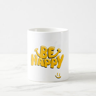 Caneca De Café Seja feliz