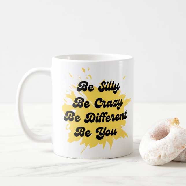 Caneca De Café Seja Feliz Mug (Com Donut)