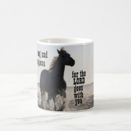Caneca De Café Seja Forte e Corajosa Bíblia Verso 31 Cavalo