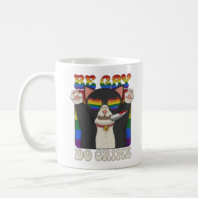Caneca De Café Seja Gay Do Crime (Esquerda)
