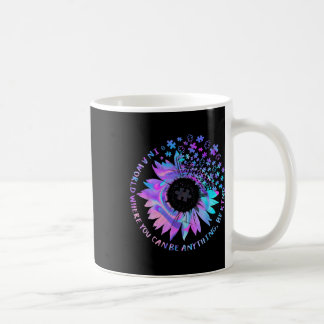 Caneca De Café Seja gentil com a consciência tranquila Sunflower 