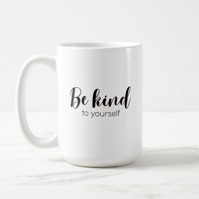 Caneca De Café Seja gentil com a sua citação bonitinha (Esquerda)