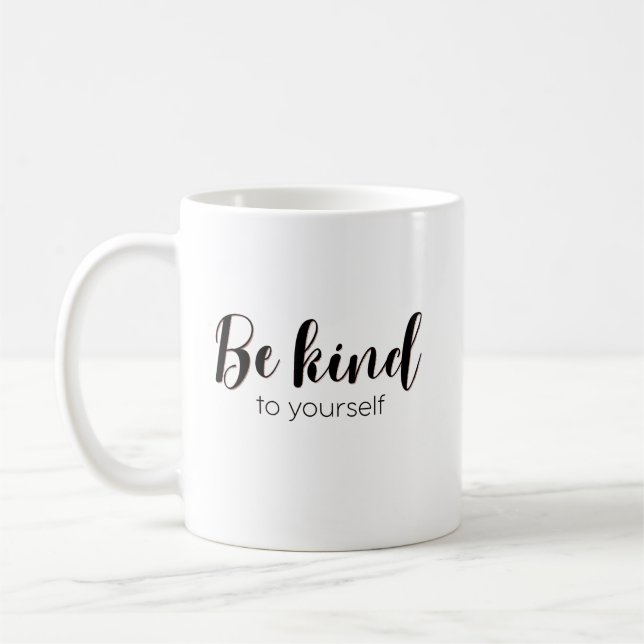 Caneca De Café Seja gentil com a sua citação bonitinha (Esquerda)