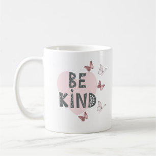 Caneca De Café Seja gentil com borboletas