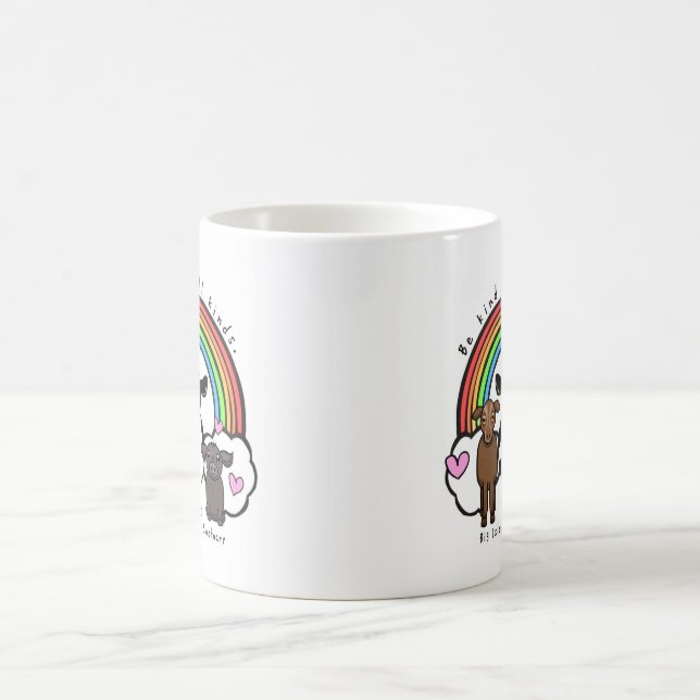 Caneca De Café Seja gentil com todos os tipos (Centro)