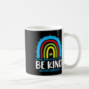 Caneca De Café Seja Gentil Consciência do Autismo Leopardo Arco-Í