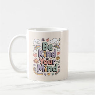Caneca De Café Seja Gentil Consigo Mesmo, Motivacional, Inspirado