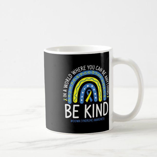 Caneca De Café Seja Gentil Dia Mundial do Arco-íris da Conscienti (Direita)