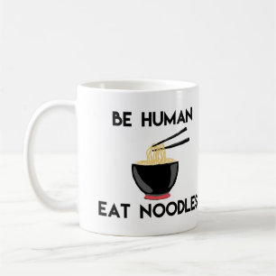 Caneca De Café "Seja humano comem citações engraçadas dos